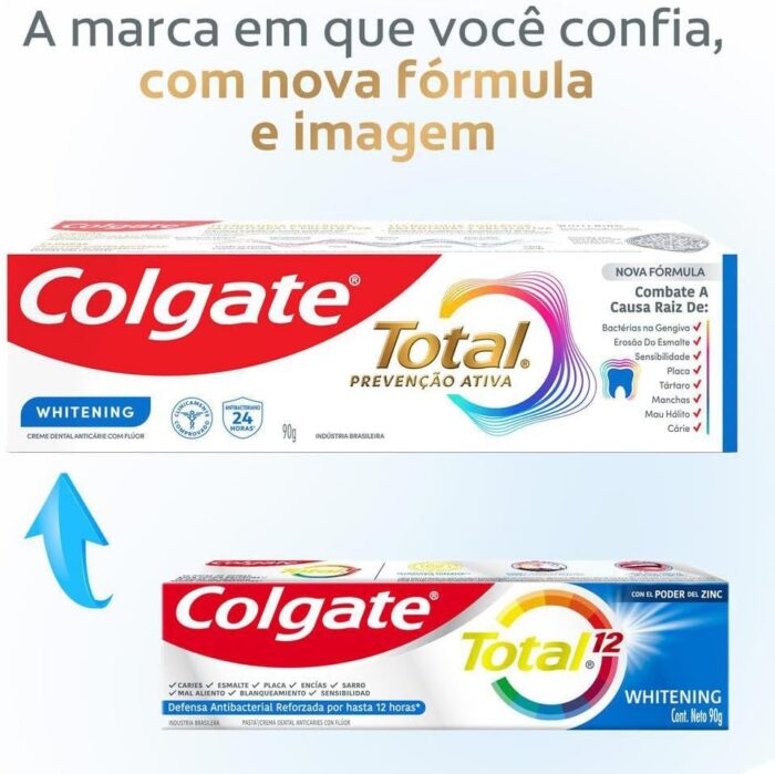 Kit 6 Cremes Dentais Colgate Total 90g - Image 3